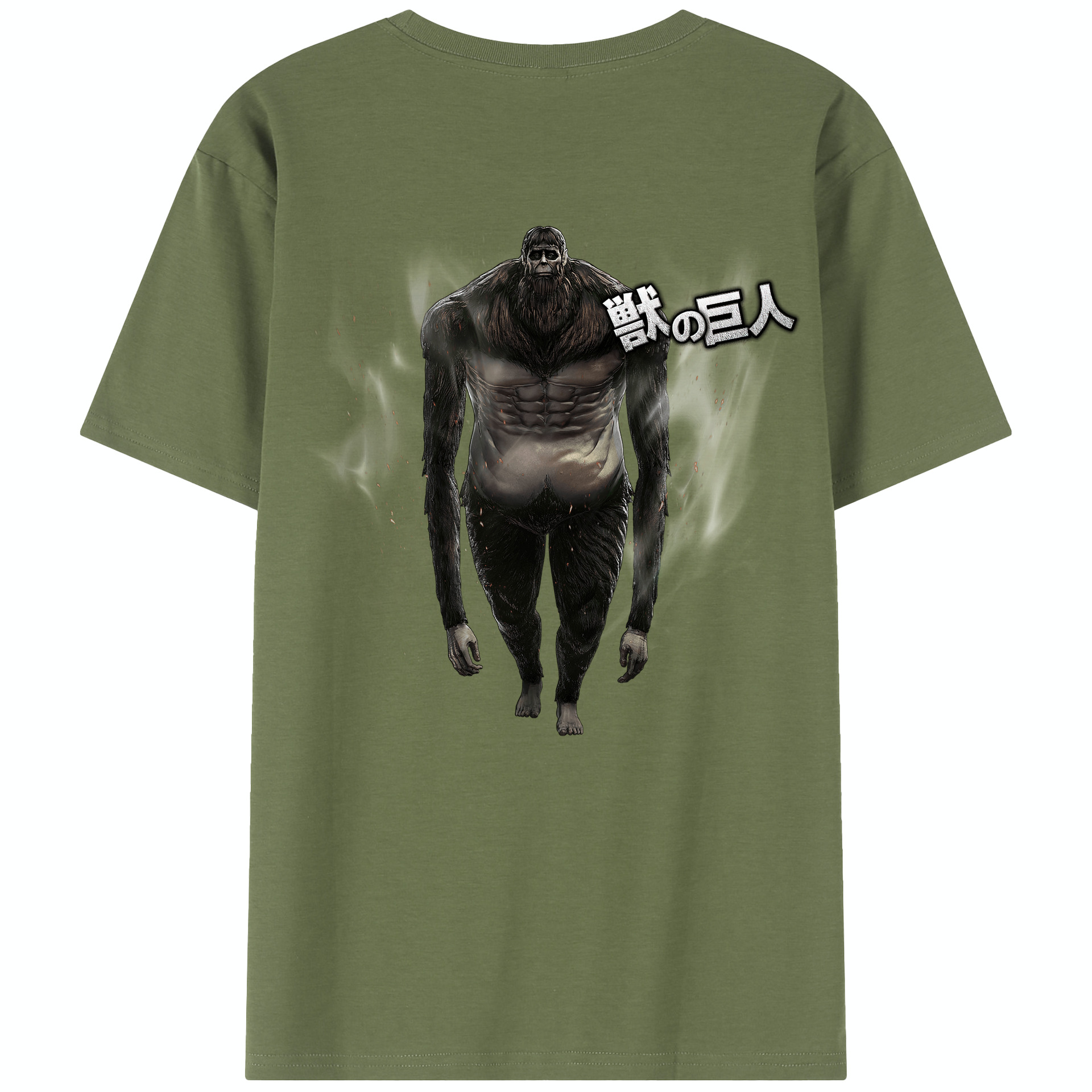 （画像用） 進撃の巨人 Attack on Titan 綿100％半袖Tシャツ（背面プリント）